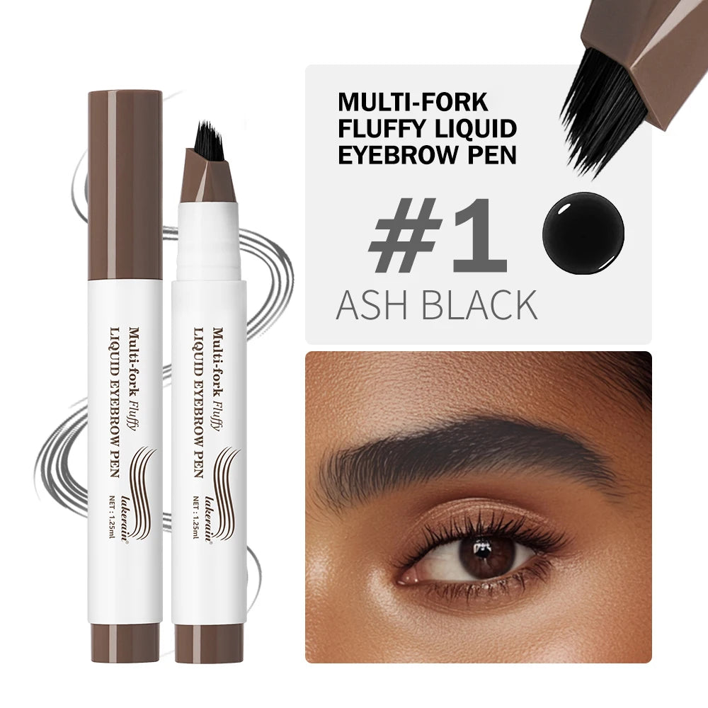 Liquid Eyebrow Pen Microblading Fork Tip Tattoo Brow Pencil - 21