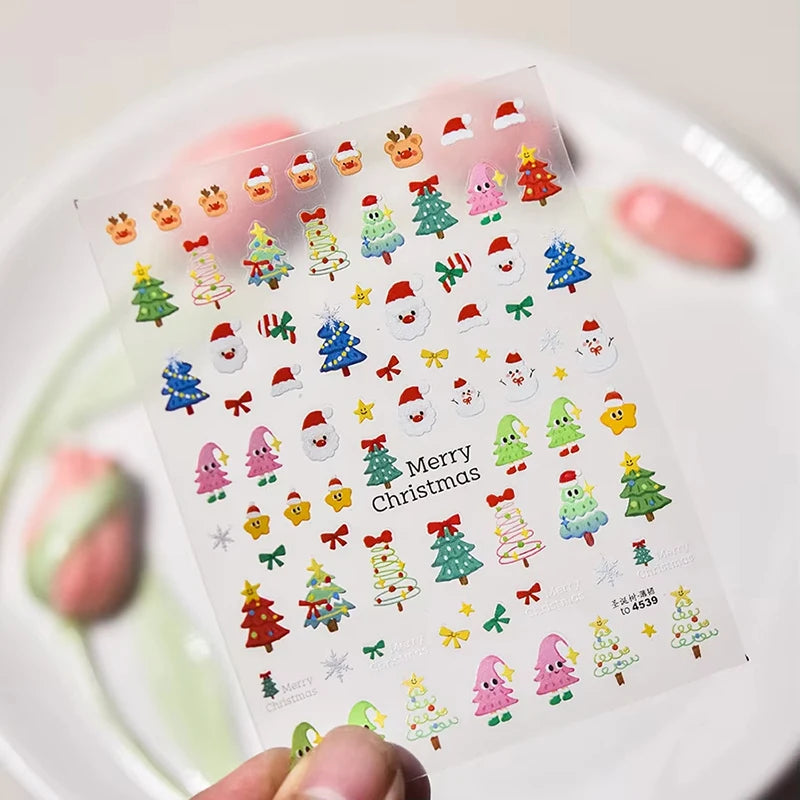 Christmas Nail Stickers Winter Nail Art Decals - 57
