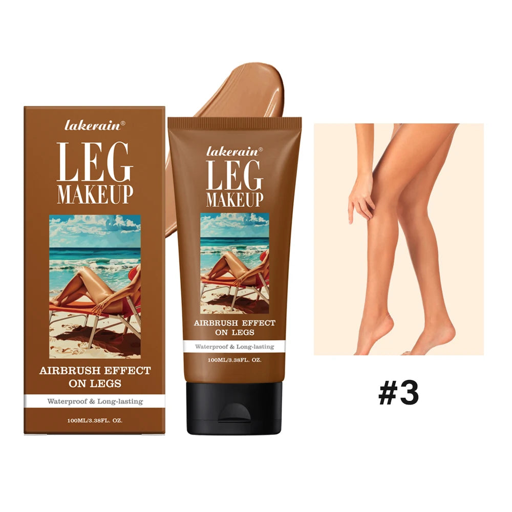 Waterproof Leg Makeup Lotion Body Foundation Airbrush Effect Cream