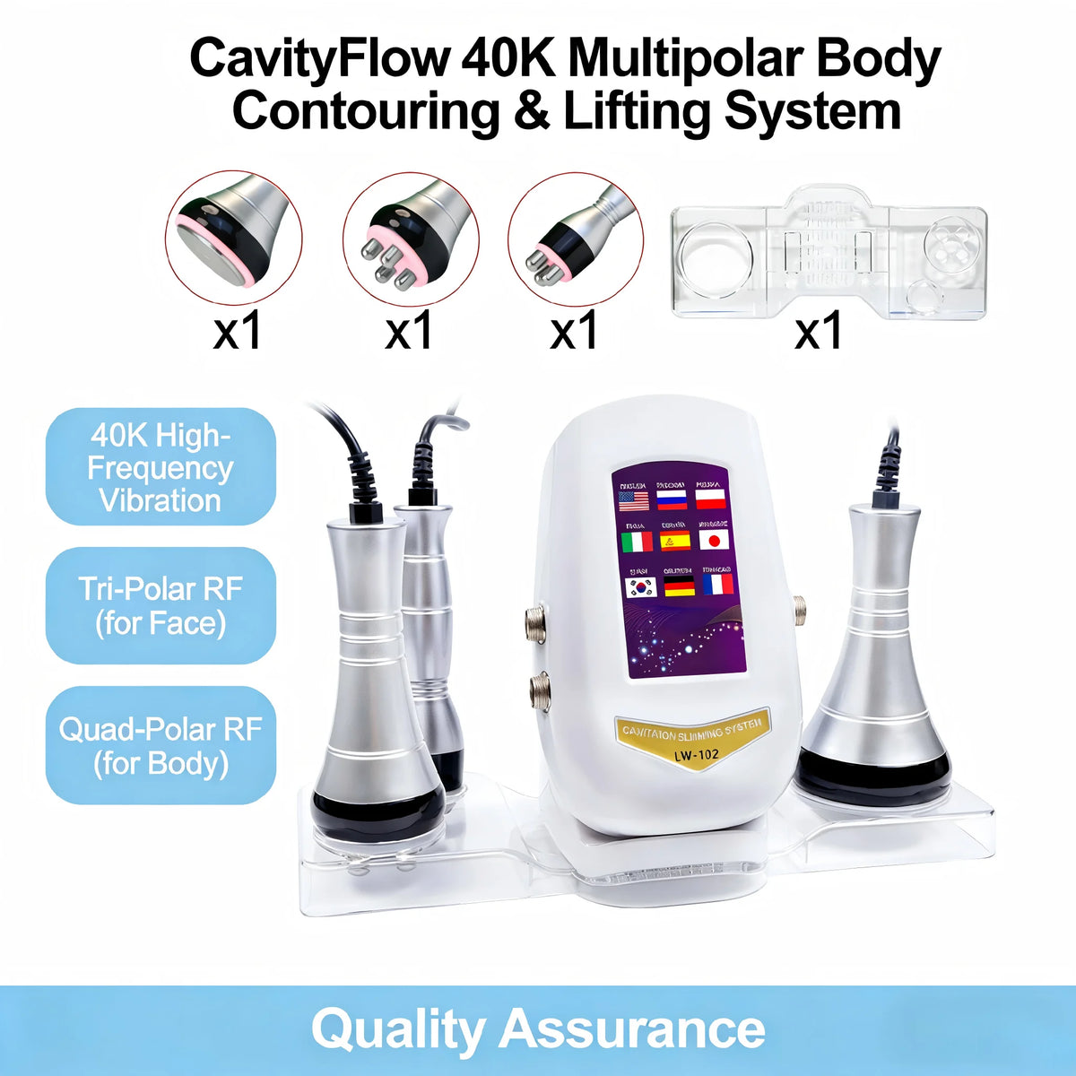 40K Cavitation Machine Ultrasonic Body Shaping and Slimming Device