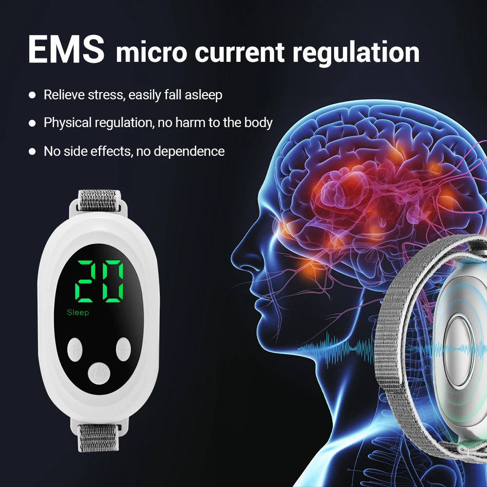 Handheld Sleep Aid Device Microcurrent Pulse Relaxing Massager