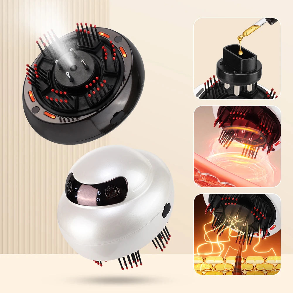 Electric Scalp Massager and Hair Oil Applicator Brush - 7