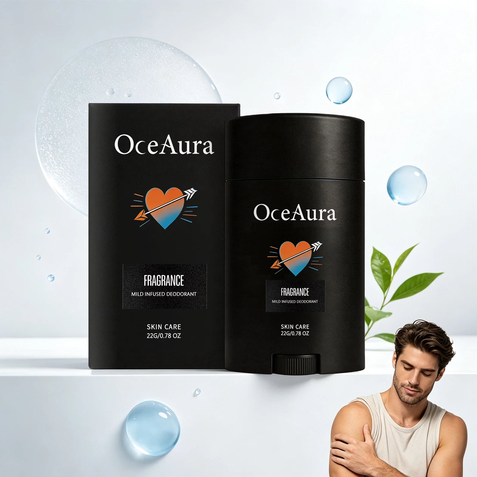 Mens Deodorant Stick Natural Underarm Antiperspirant Fresh Scent - 5