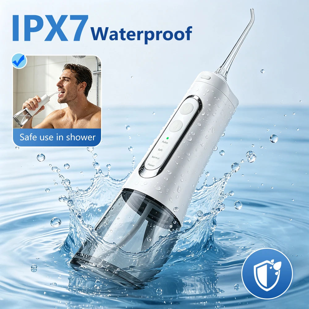 Water Dental Flosser Cordless Oral Irrigator for Teeth Cleaning
