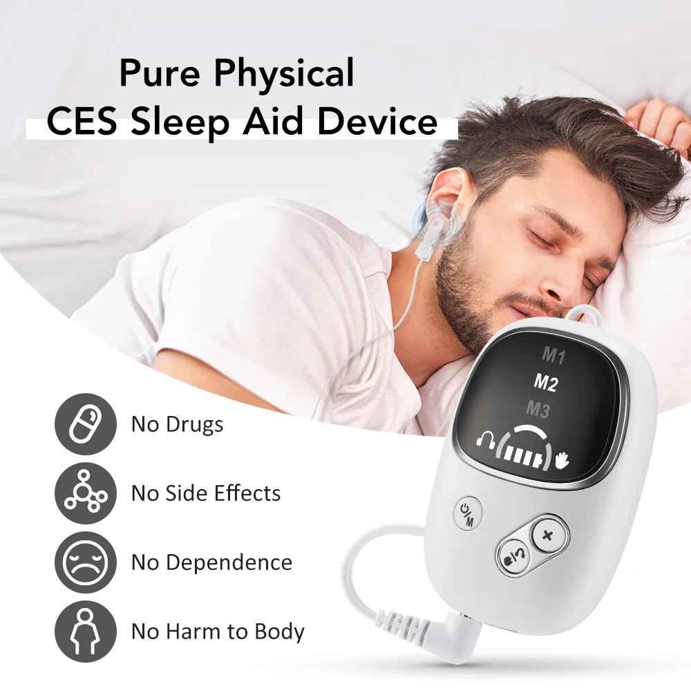 CES Sleep Aid Device and Anxiety Relief Pulse Massager