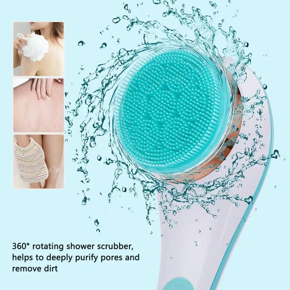 Electric Bath Brush Rechargeable Body Scrubber Shower Spin Brush - 2