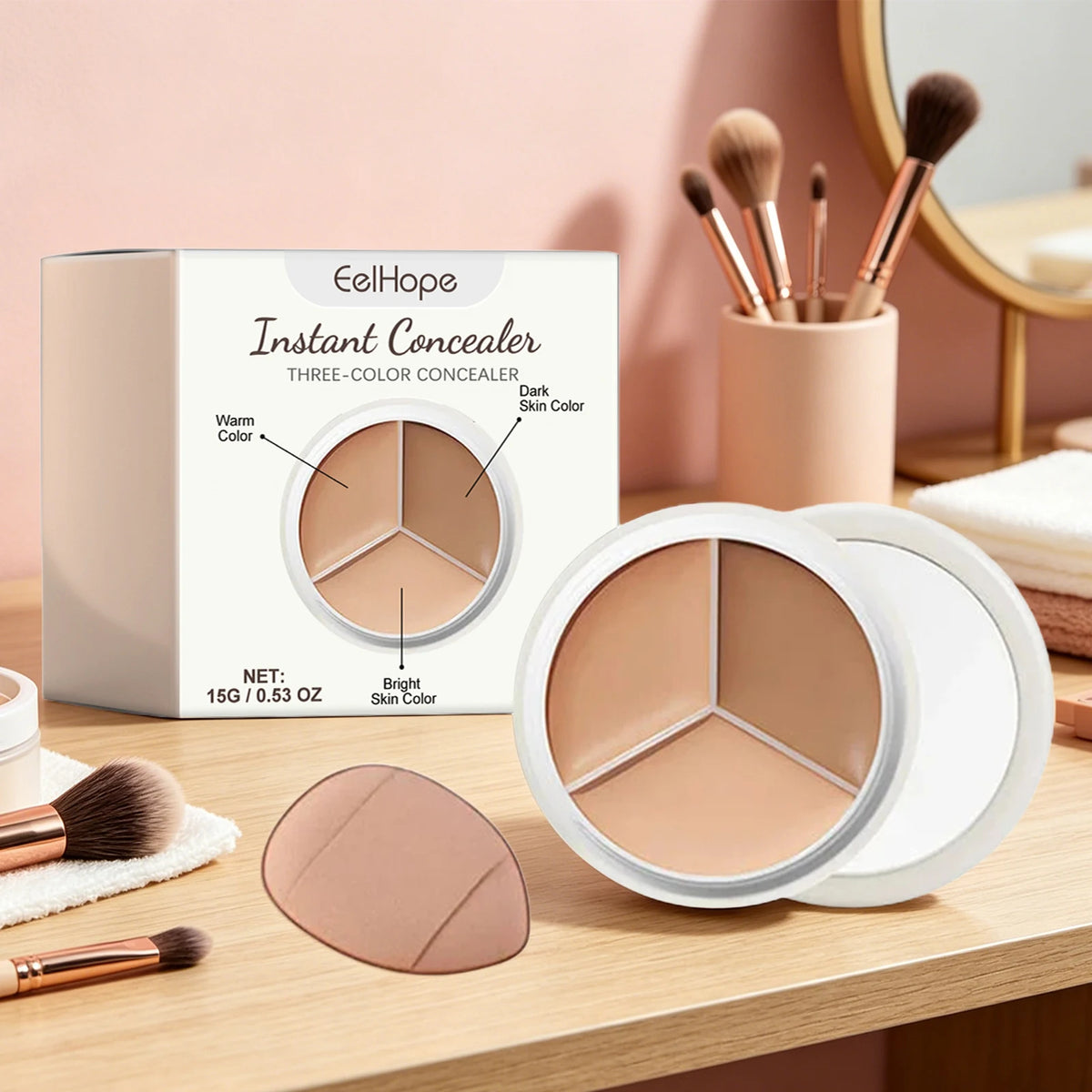 3 Color Cream Concealer Palette Color Correcting Makeup