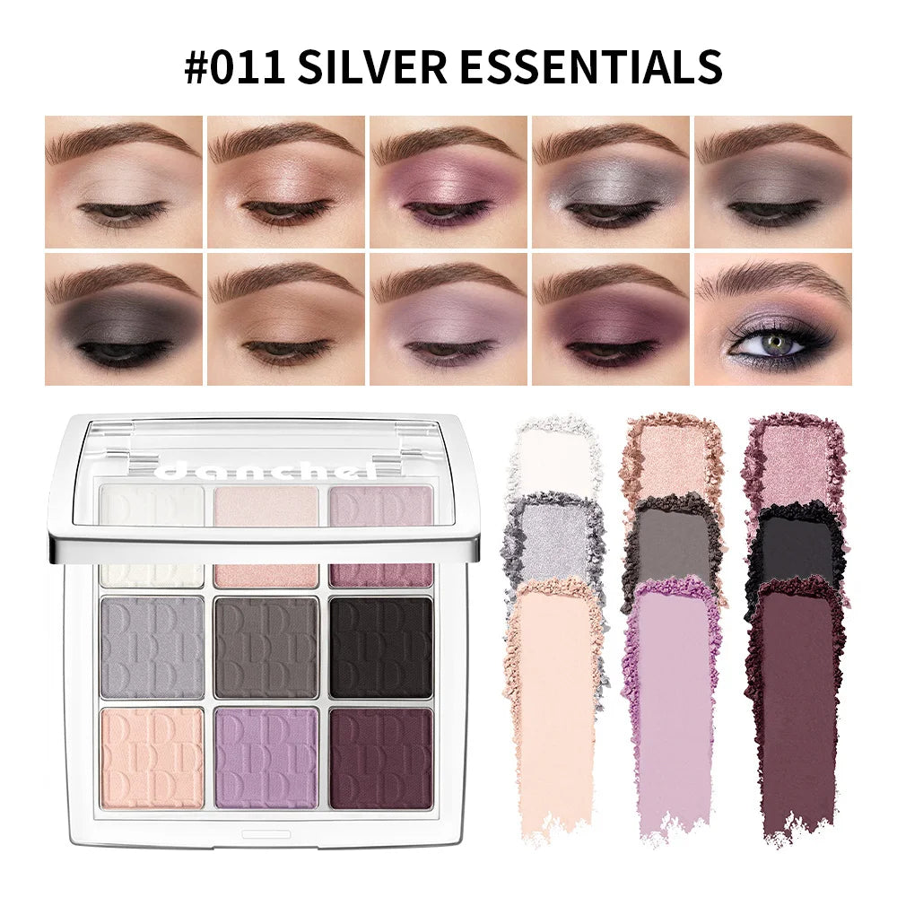 9 Shade Eyeshadow Palette Matte Glitter Pigmented Makeup Eye Shadow - 22