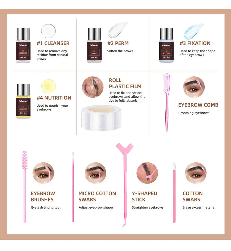 Brow Lamination Kit Eyebrow Lifting Perming Set