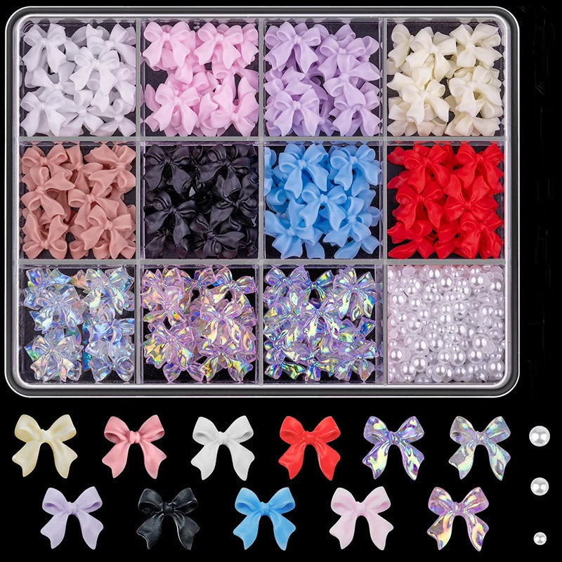 3D Nail Art Charms and Decoration Set Mixed Resin Accessories