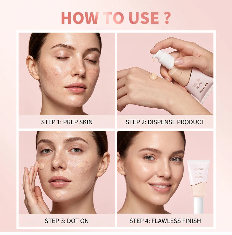 PDRN Collagen Tinted Moisturizer Radiant Glow Skin Tint Foundation