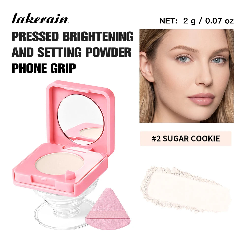 Pressed Powder Face Compact and Phone Grip Holder - 25