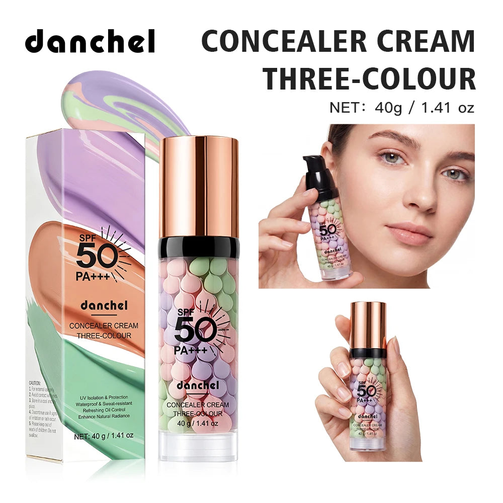 3 in 1 Color Correcting Primer SPF 50 Makeup Base and Sunscreen