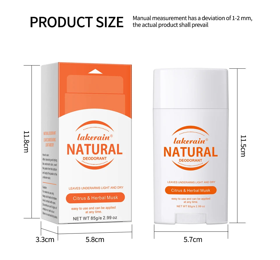 Natural Deodorant Stick Long Lasting Solid Perfume Balm - 17