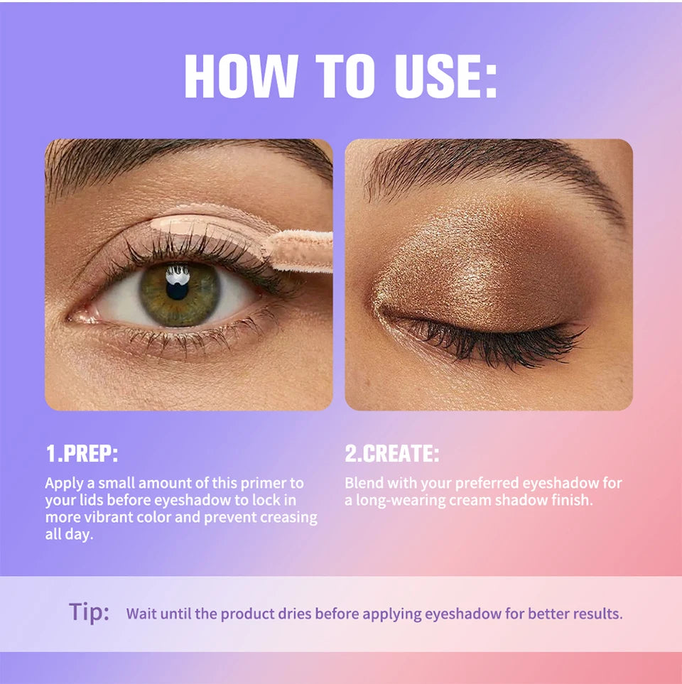 Eyeshadow Primer Eye Makeup Base for Long Lasting Vibrant Color