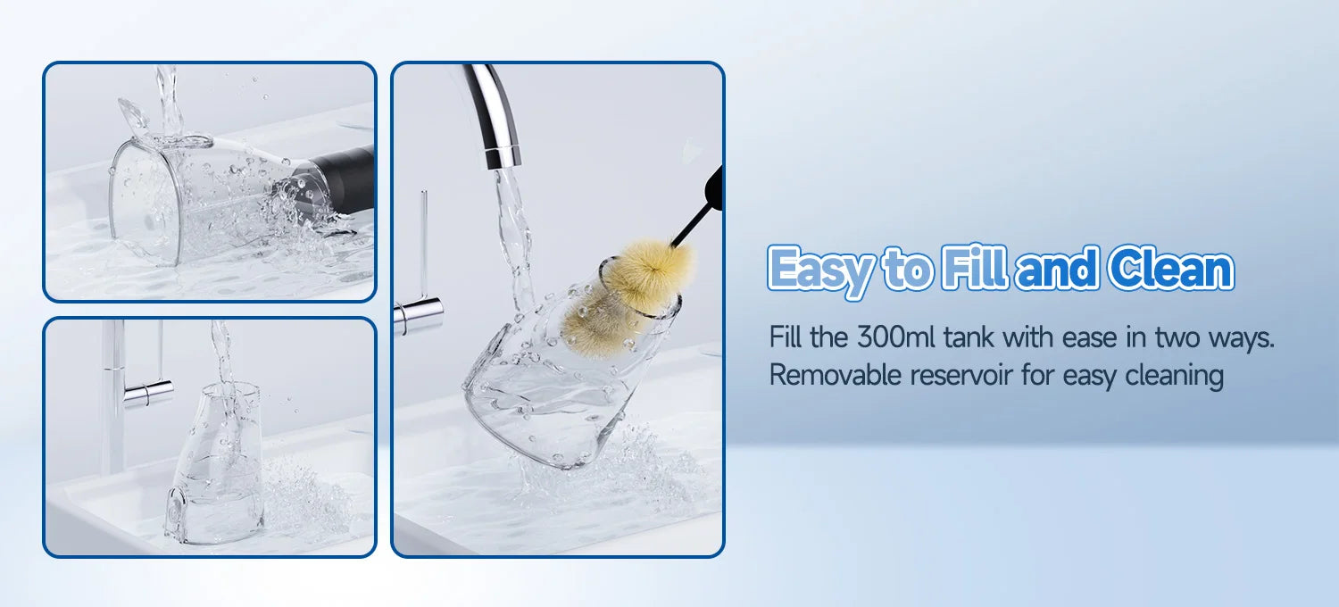 Portable Water Flosser Oral Irrigator Rechargeable Teeth Cleaner - 11
