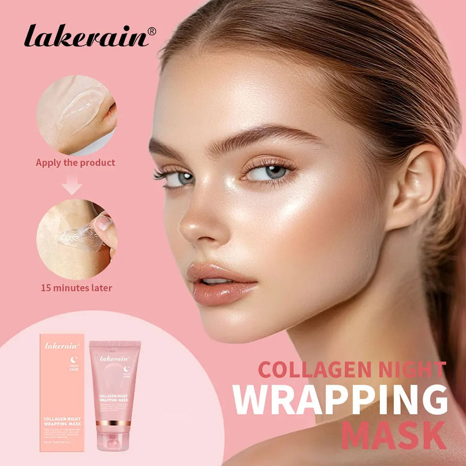 Collagen Overnight Peel Off Mask Korean Night Wrapping Face Treatment