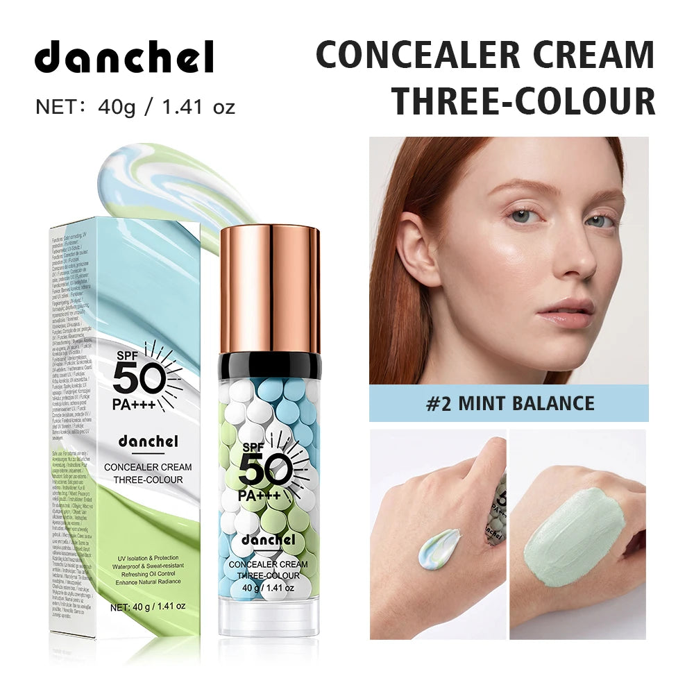 3 Color Correcting Concealer Primer SPF50 Face Makeup Base - 19