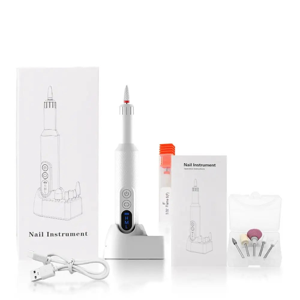 Cordless Nail Drill Electric Nail File Machine for Manicure Pedicure - 19