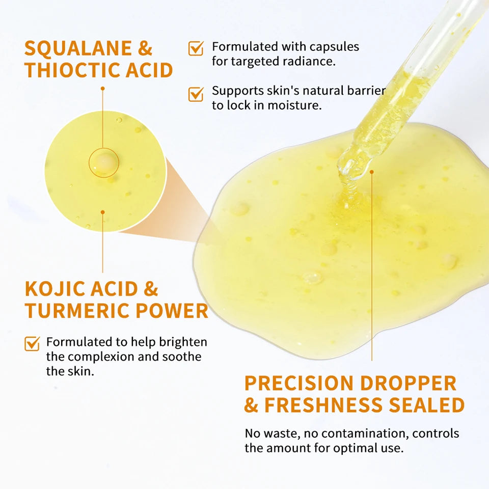Kojic Acid Turmeric Serum Face Brightening Essence