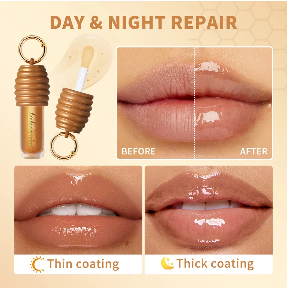 Honey Chocolate Lip Glaze and Moisturizing Lip Gloss Set