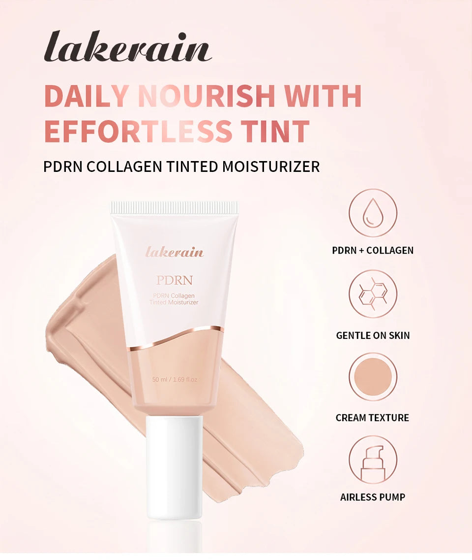 PDRN Collagen Tinted Moisturizer Radiant Glow Skin Tint Foundation - 7