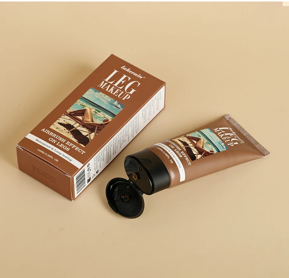 Waterproof Leg Makeup Lotion Body Foundation Airbrush Effect Cream - 16