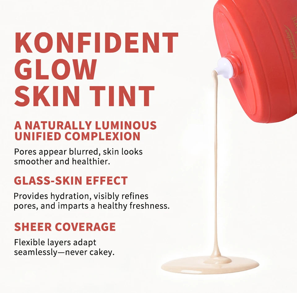 Glow Skin Tint Foundation Liquid Makeup Base - 10