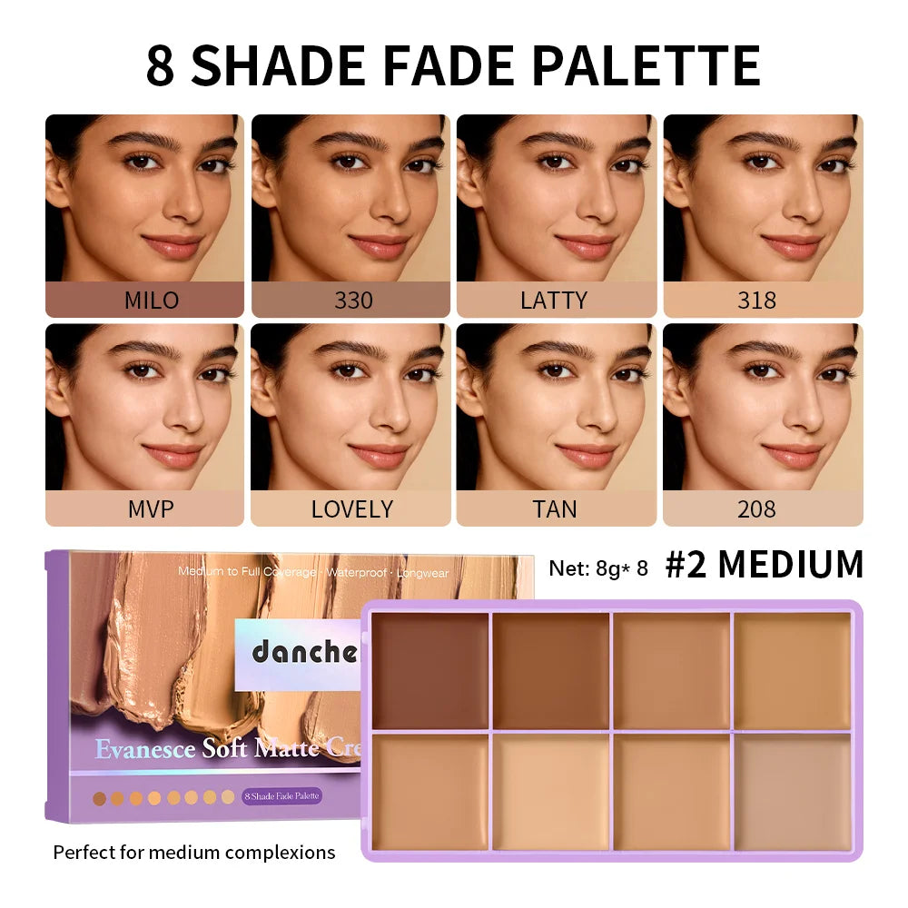 Cream Concealer Palette Full Coverage Face Contour Makeup