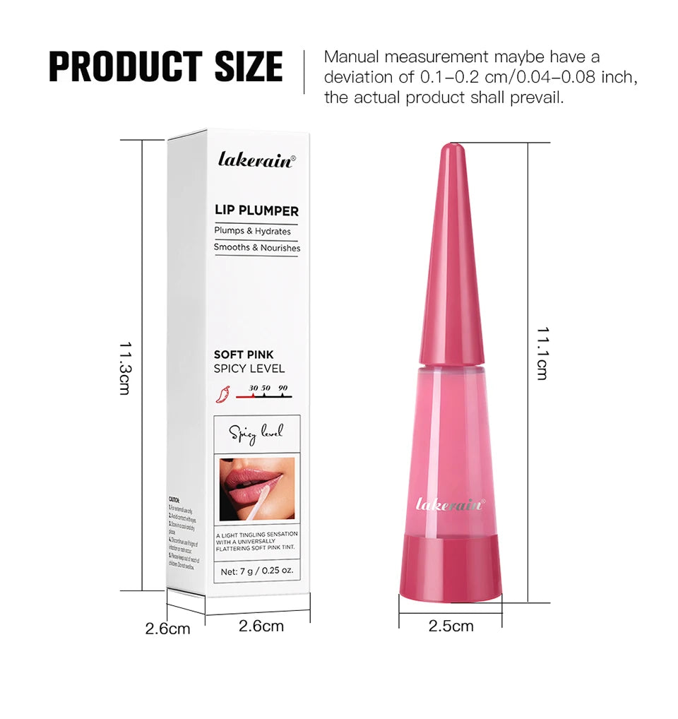 Lip Plumper and Volumizing Lip Gloss Serum for Fuller Looking Lips