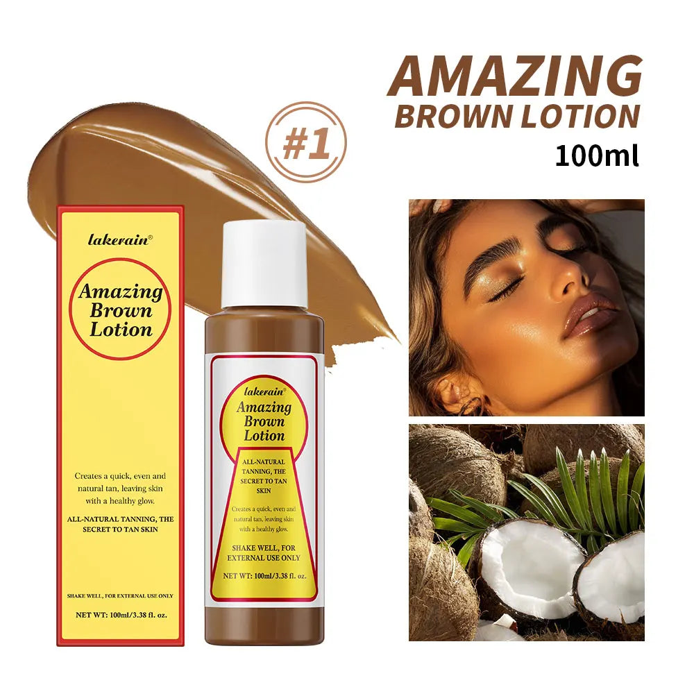 Amazing Brown Tanning Lotion Self Tanner Body Bronzer