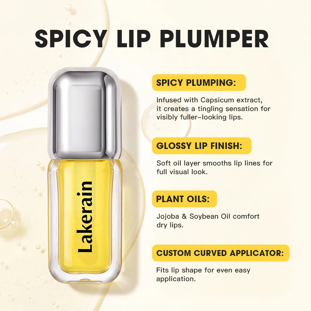 Spicy Lip Plumper Gloss Instant Volumizing Lip Enhancer Serum