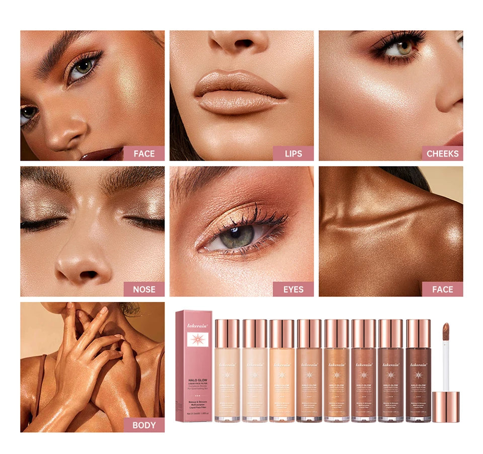 Liquid Face Highlighter Makeup Glow Boosting Illuminating Serum - 14