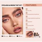 Eyelash and Brow Tint Kit Waterproof Eyebrow Dye Makeup Set