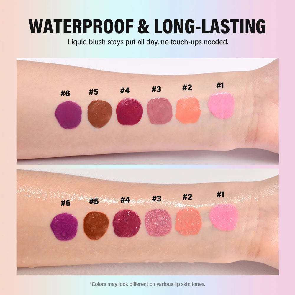 Liquid Blush Stick Sponge Tip Face Makeup Blusher - 6