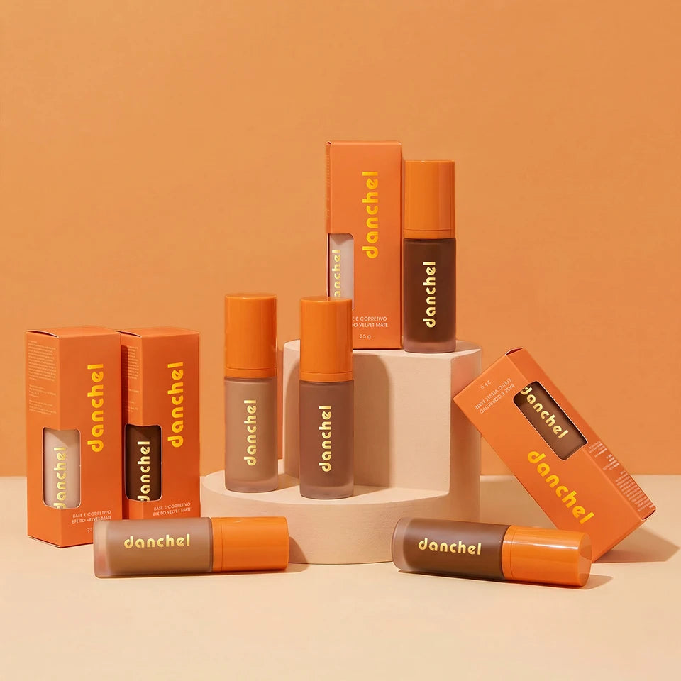 Liquid Foundation and Concealer Buildable Velvet Matte Face Makeup