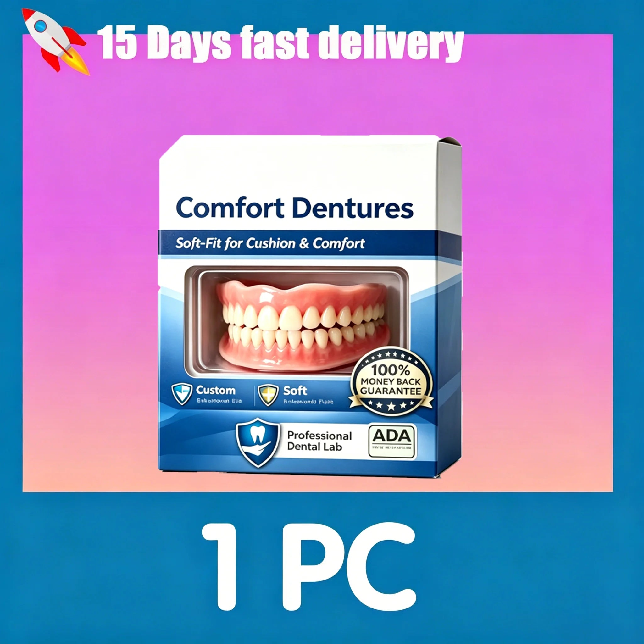 Snap On Dentures Full Set Instant Smile Veneers - 7