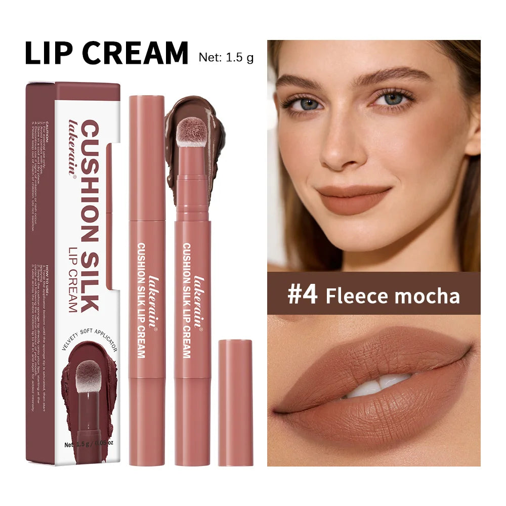 2 in 1 Air Cushion Lip Cream and Blush Waterproof Matte Lip Tint