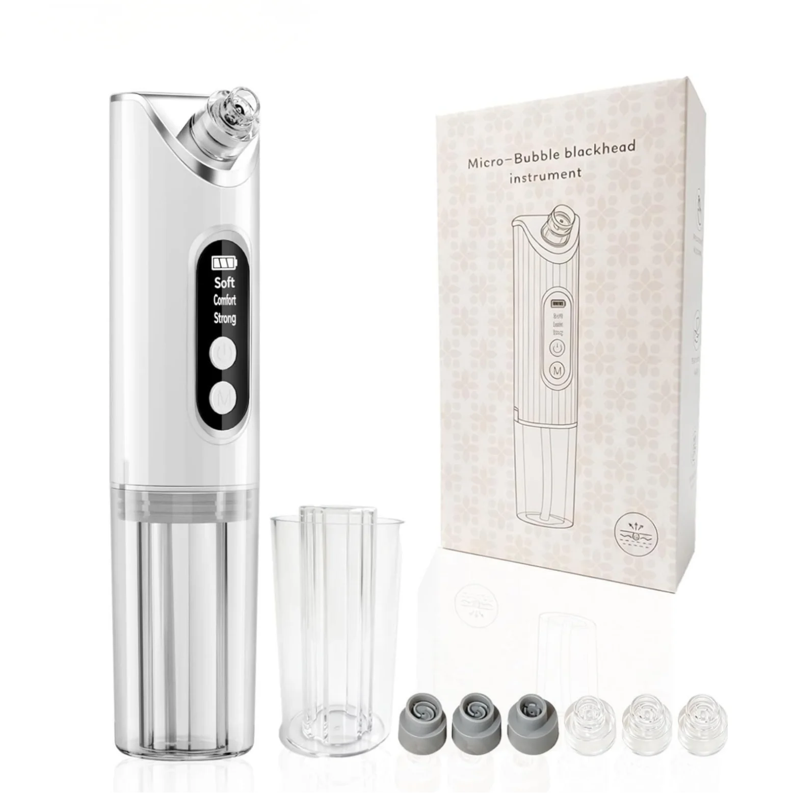 Pore Vacuum Blackhead Remover and Facial Cleansing Suction Tool - 12