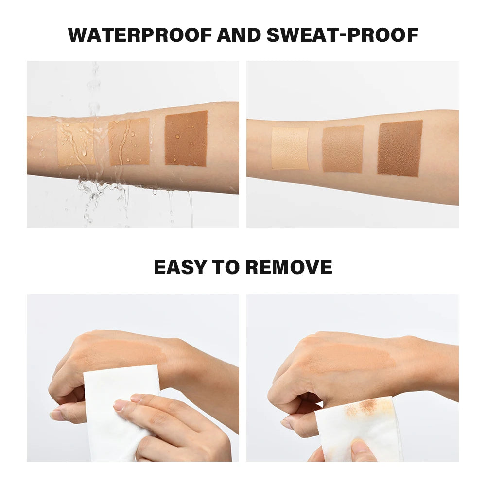Waterproof Leg Makeup Lotion Body Foundation Airbrush Effect Cream