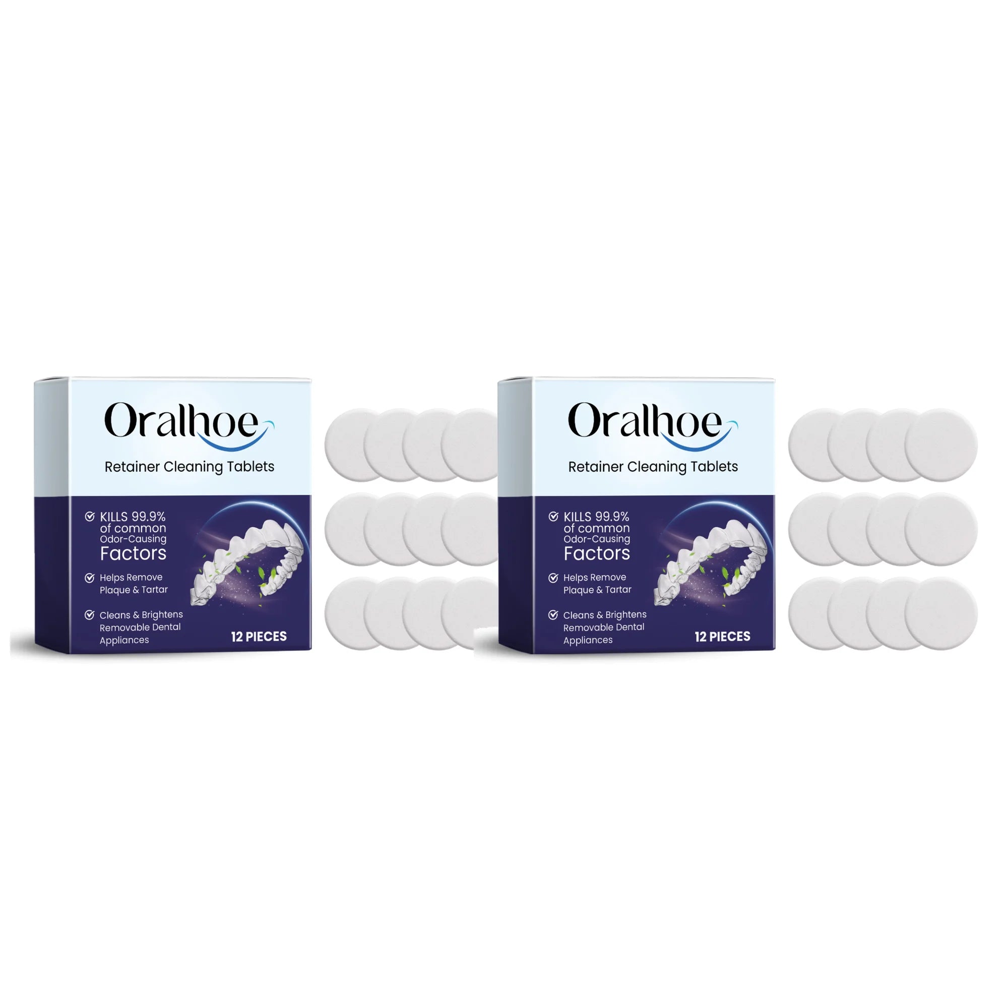 Denture Cleaning Tablets Effervescent Retainer and Mouth Guard Cleaner - 14