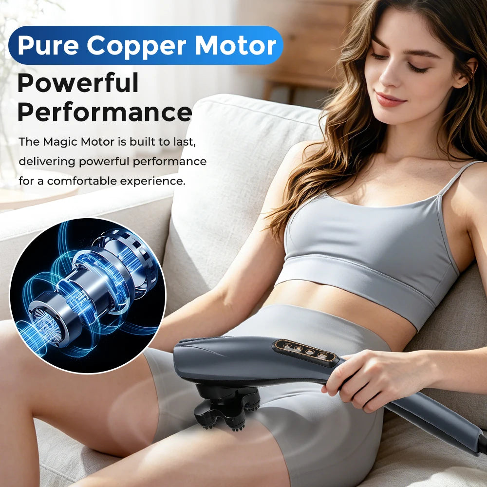 Electric Dolphin Massager Handheld Percussion Body Muscle Relax Tool
