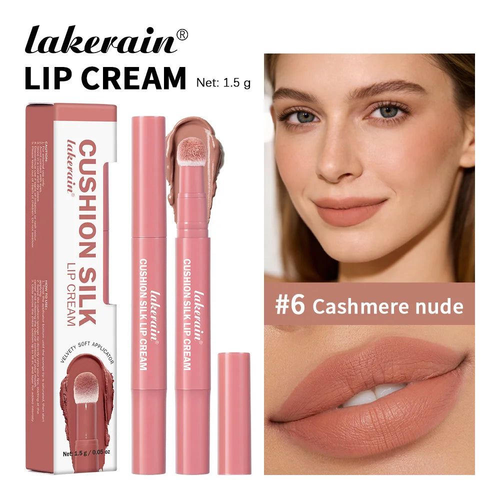 2 in 1 Lip Powder Cream and Cheek Blush Tint Waterproof Makeup