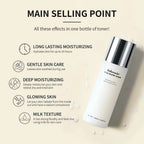 Milk Glow Toner Hydrating Facial Essence for Bright Skin