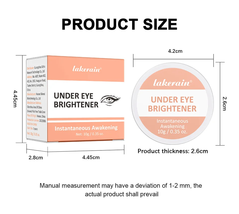 Under Eye Brightener Concealer Cream Color Correcting Makeup Base - 16