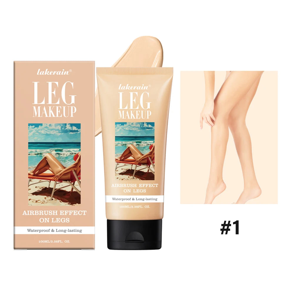 Waterproof Leg Makeup Lotion Body Foundation Airbrush Effect Cream - 17