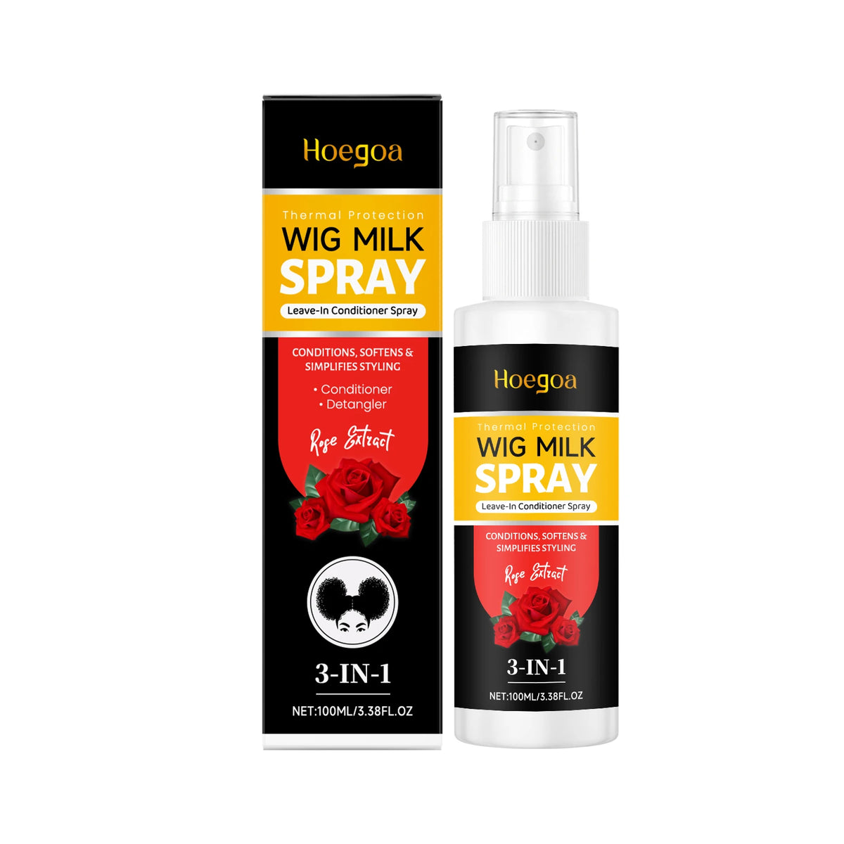 3-in-1 Wig Conditioning Spray and Hair Detangler Mist