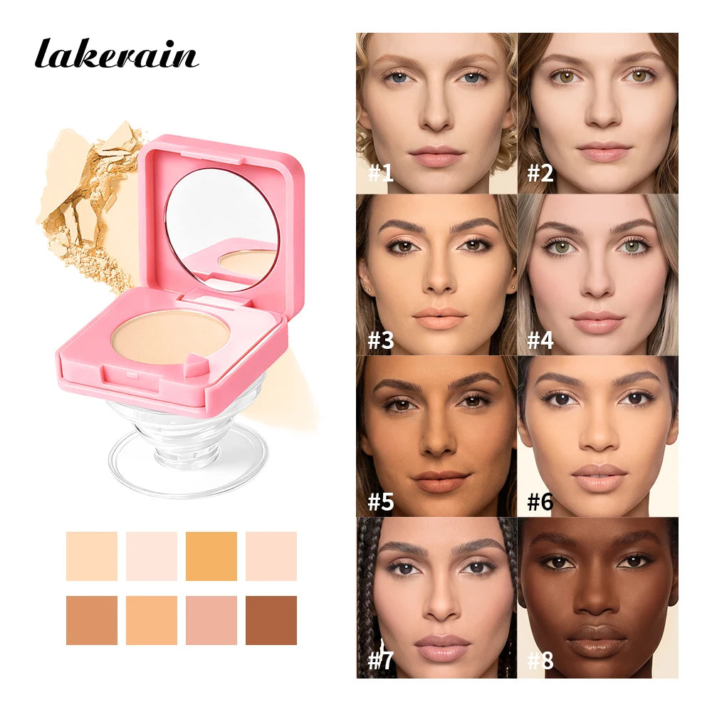 Pressed Powder Face Compact and Phone Grip Holder