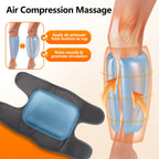Cordless Leg Massager Calf Air Compression Wrap with Heat