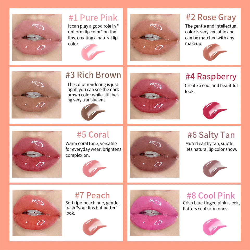 Peptide Lip Tint Moisturizing Lip Gloss Hydrating Tinted Balm
